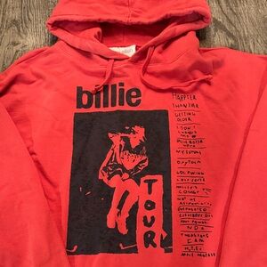 Billie Tour Red Hoodie